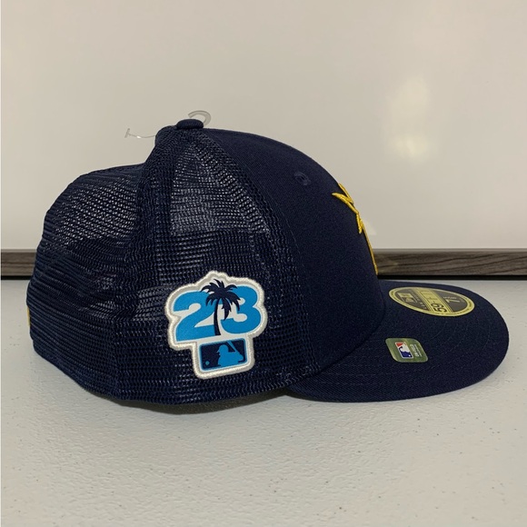 Tampa Bay Rays New Era Navy 2023 Spring Training 59FIFTY Fitted Hat-New - Picture 2 of 9